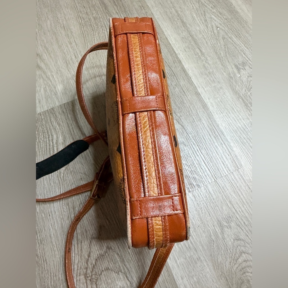 MCM Brown Leather Crossbody Bag - Picture 6 of 12
